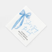 Dusty Blue Bow Sie bindet das Brautparty des Knote Serviette (Ecke)