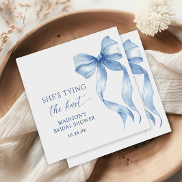 Dusty Blue Bow Sie bindet das Brautparty des Knote Serviette