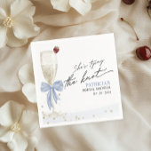 Dusty Blue Bow Sie bindet das Brautparty des Knote Serviette