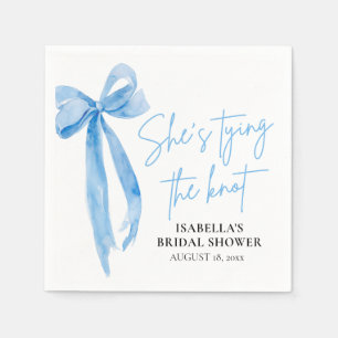 Dusty Blue Bow Sie bindet das Brautparty des Knote Serviette