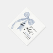 Dusty Blue Bow Sie bindet das Brautparty des Knote Serviette (Ecke)