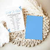 Dusty Blue Bow würde eher Brautparty spielen Einladung