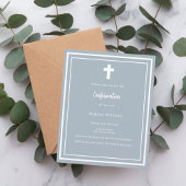 Dusty Blue Boy Confirmation