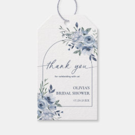 Dusty Blue Brautparty Arch Vielen Dank Tag Geschenkanhänger