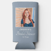 Dusty Blue Brautparty Foto Selters Dosenkühler (Rückseite)