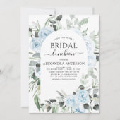 Dusty Blue Brautparty Luncheon Einladung (Vorderseite)