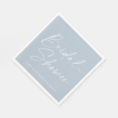 Dusty Blue Brautparty Napkin Serviette (Ecke)