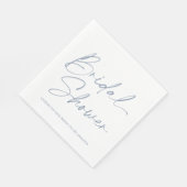 Dusty Blue Brautparty Napkin Serviette (Ecke)