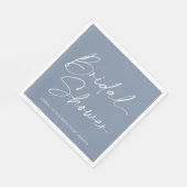 Dusty Blue Brautparty Napkin Serviette (Ecke)