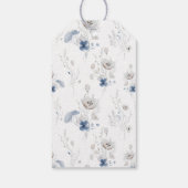 Dusty Blue Brautparty Vielen Dank Geschenkanhänger (Rückseite)