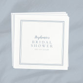 Dusty Blue Brautparty Wedding Simple Modern Serviette
