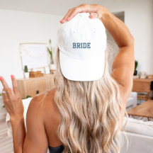 Dusty Blue Bride Hat - Junggeselinnen-Abschied Gif