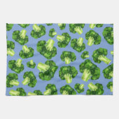 Dusty Blue & Broccoli Geschirrtuch (Horizontal)
