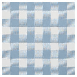 Dusty Blue Buffalo Kariert Stoff