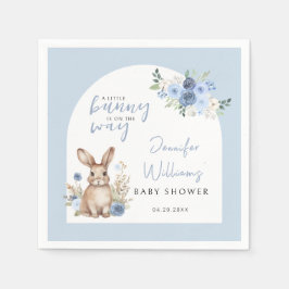 Dusty Blue Bunny Oaster Baby Duschpapier Serviette