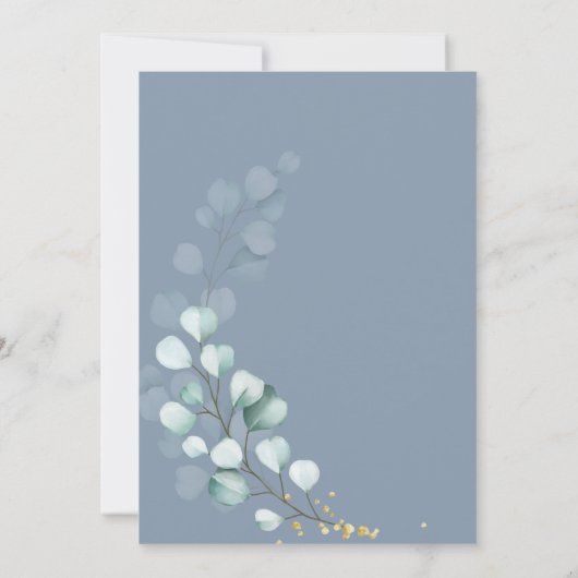 Dusty Blue Burgundy sagte Yes Foto SavetheDate Save The Date (Rückseite)