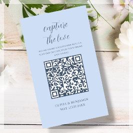 Dusty Blue | Capture the Liebe QR Code Begleitkarte