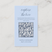 Dusty Blue | Capture the Liebe QR Code Begleitkarte (Vorderseite)