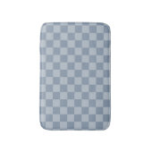 Dusty Blue Checkerboard Badematte (Vorderseite Vertikal)