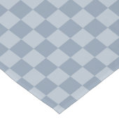 Dusty Blue Checkerboard Kurzer Tischläufer (Ecke)