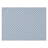 Dusty Blue Checkerboard Tischdecke (Vorderseite (Horizontal))