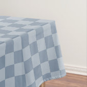 Dusty Blue Checkerboard Tischdecke (Beispiel)