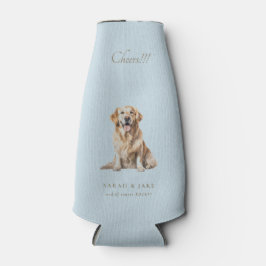 Dusty Blue Cheers!! Custom Pet Wedding Flaschenkühler