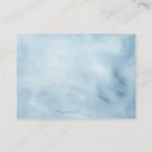 Dusty Blue Chinoiserie Babydusche Bücher für Baby Begleitkarte (Rückseite)