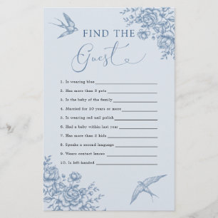 Dusty Blue Chinoiserie Babydusche finden Sie