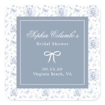 Dusty Blue Chinoiserie Babydusche