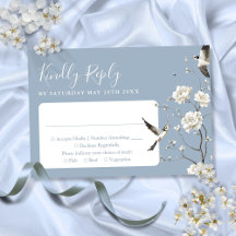Dusty Blue Chinoiserie Blumengarten Hochzeit