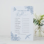 Dusty Blue Chinoiserie schätzt den richtigen Preis (Stehend Vorderseite)