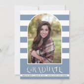 Dusty blue Class of 2023 arch Foto Abschluss Ankündigung (Vorderseite)