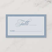 Dusty Blue | Classic and Luxe Wedding Flat Platzkarte (Vorderseite)