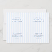 Dusty Blue Coastal Wedding Name Platzkarte DIY (Vorderseite)