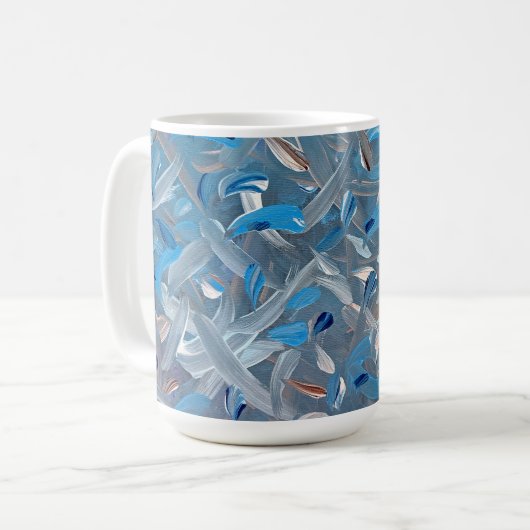 Dusty Blue Coffee Tasse (Vorderseite Links)