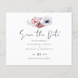 Dusty Blue Coral Floral Wedding Rett Date Budget
