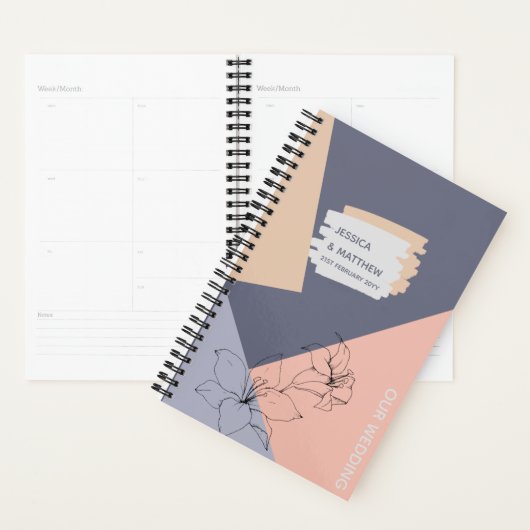 Dusty Blue Coral Wedding Planer Custom (Anzeige)