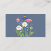 Dusty Blue Cornflower Meadow Books for Baby Begleitkarte (Rückseite)