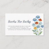 Dusty Blue Cornflower Meadow Books for Baby Begleitkarte (Vorderseite)