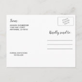 Dusty Blue Country Lace Mason Jar Save the Date Ankündigungspostkarte (Rückseite)