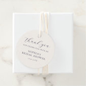 Dusty Blue Cream Floral Brautparty Geschenkanhänger (Beispiel)