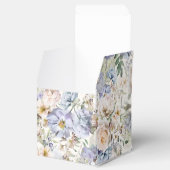 Dusty Blue Cream Floral Nahtloses Muster Geschenkschachtel (Geöffnet)