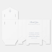 Dusty Blue Cross Boy First Holy Communion Geschenkschachtel (Ungefaltet)