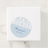 Dusty Blue Cross Christian Baptism Thank You  Geschenkanhänger (Beispiel)