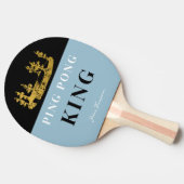 Dusty Blue Crown Tischtennis King Modern Custom Schläger (Seitenansicht)