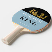 Dusty Blue Crown Tischtennis King Modern Custom Tischtennis Schläger (Vorderseite)