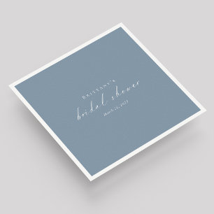 Dusty Blue Custom Brautparty Napkins Serviette