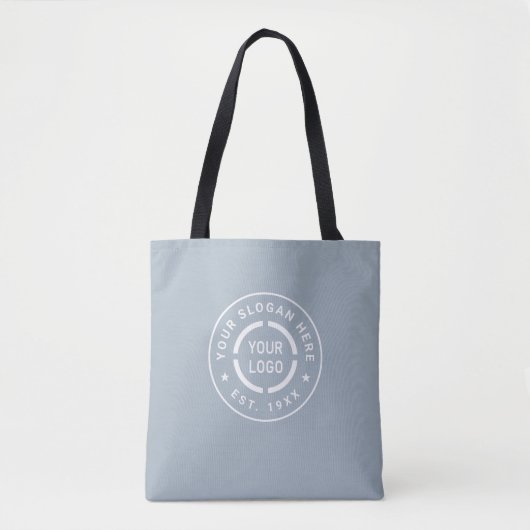 Dusty blue Custom Logo-Tasche B Tasche (Vorderseite)