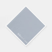 Dusty Blue Custom Luncheon Napkins Serviette (Ecke)